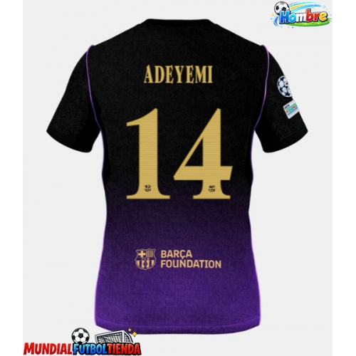 Camiseta Barcelona Karim Adeyemi #14 Segunda Equipación Replica 2026-27 mangas cortas